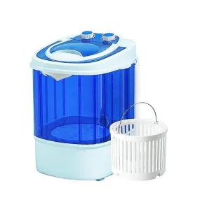 11lbs Portable Washing Machine for Apartments, portable mini washing machine, portable washer machine Suitable for Camping,Condos, Dorms, College, RV's and Small Spaces (Blue)