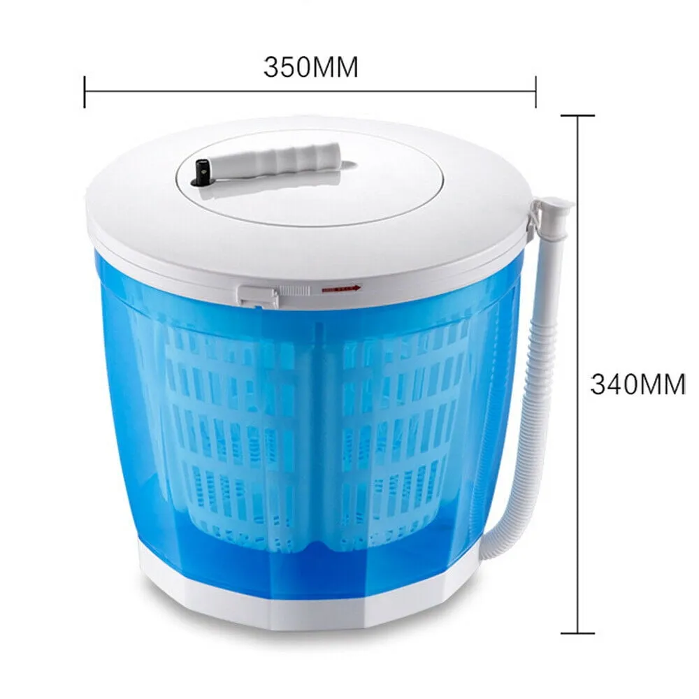 2 in 1 13.77in Portable Spin Dryer Clothes Spin Dryer Mini Hand-operated Dryer for Outdoor Apartments, Camping Travelling 40-50% Dehydration Rate