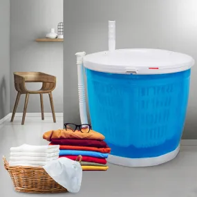 2 in 1 Washer Spin Dryer Washing Machine Mini Travel Outdoor，Manual Washing Machine Portable Laundry Washer for Camping, Apartments, Dorms