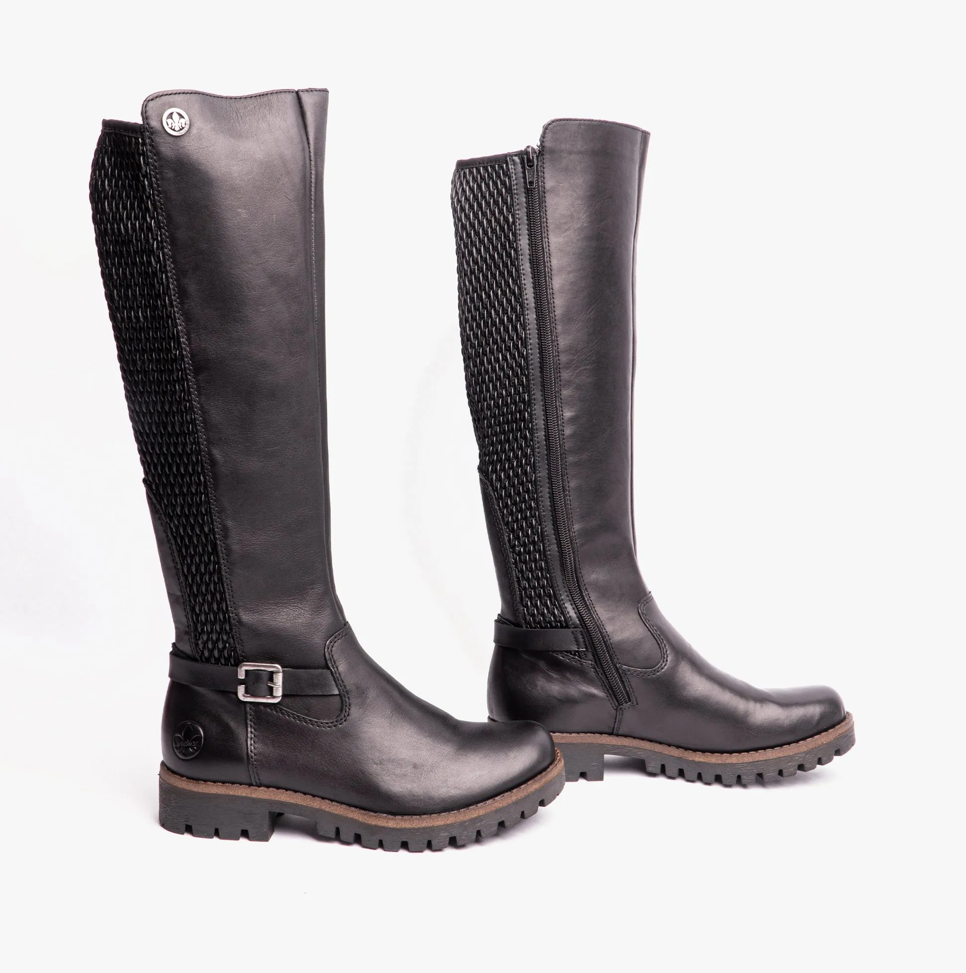 78592-00 Womens Leather Boots Black