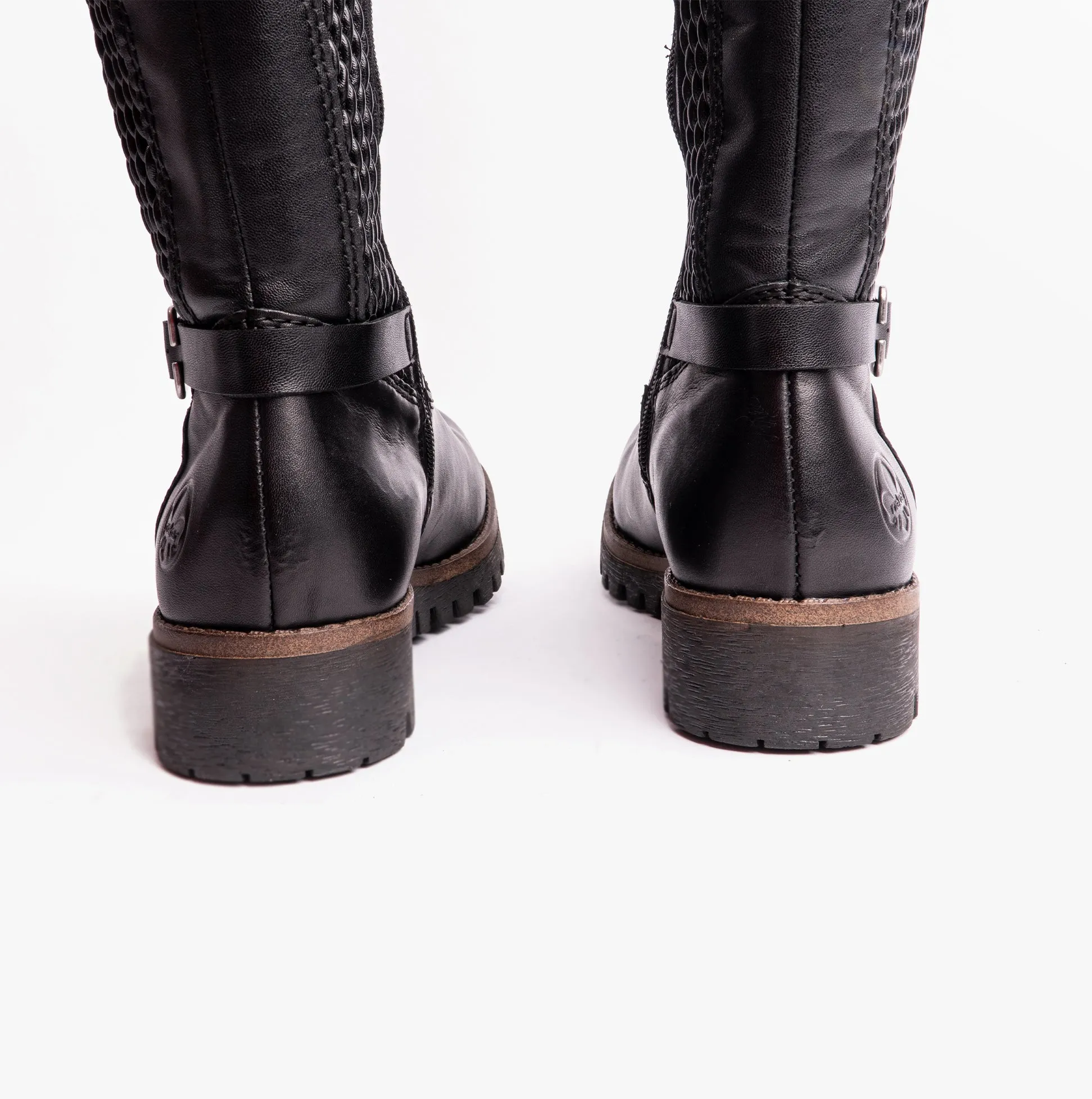 78592-00 Womens Leather Boots Black