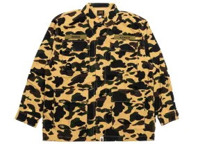 A Bathing Ape 1st Camo Military Shirt in Yellow