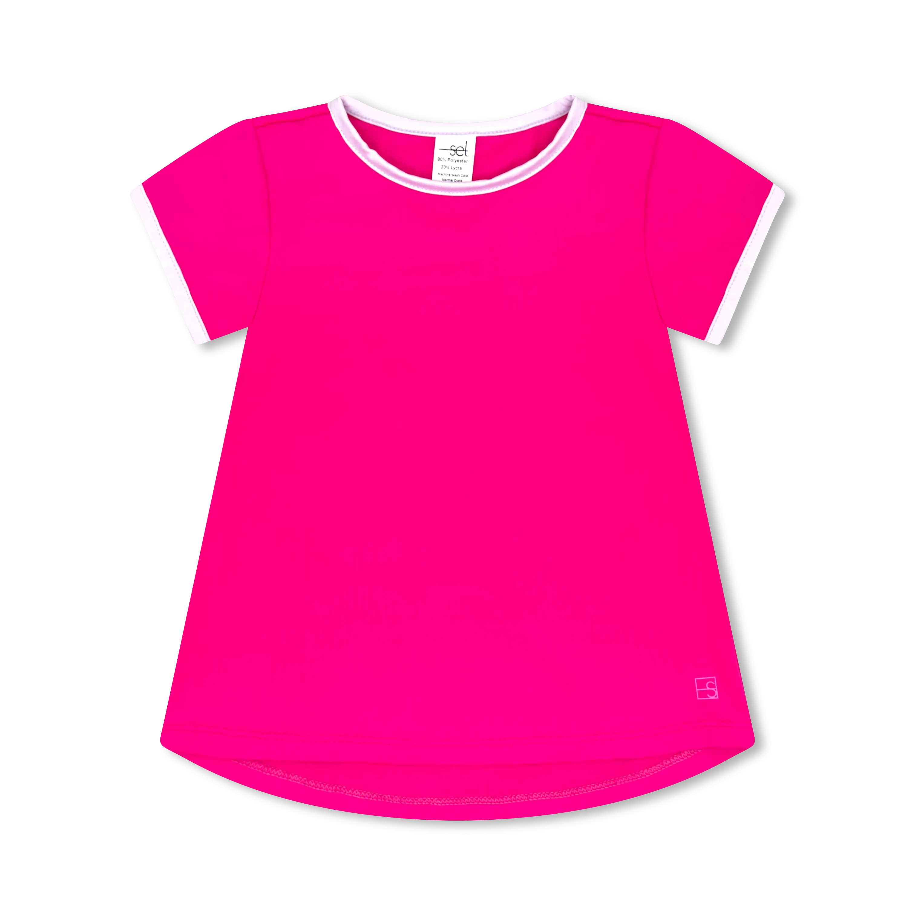 Bridget Basic Athleisure Tee Power Pink