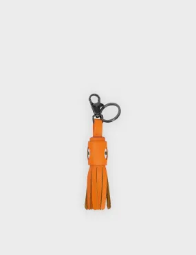 Callie Marie Hue Charm - Tangerine Leather Keychain