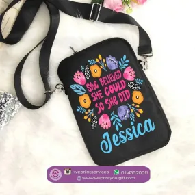 Fabric Mobile Cover - Motivational quotes with names