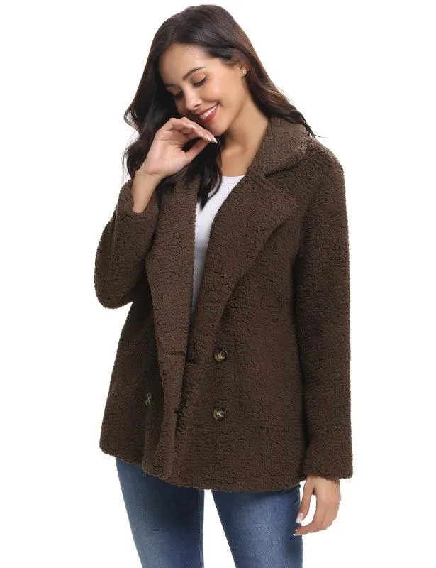 Fashion All-Match Casual Ladies Plush Coat