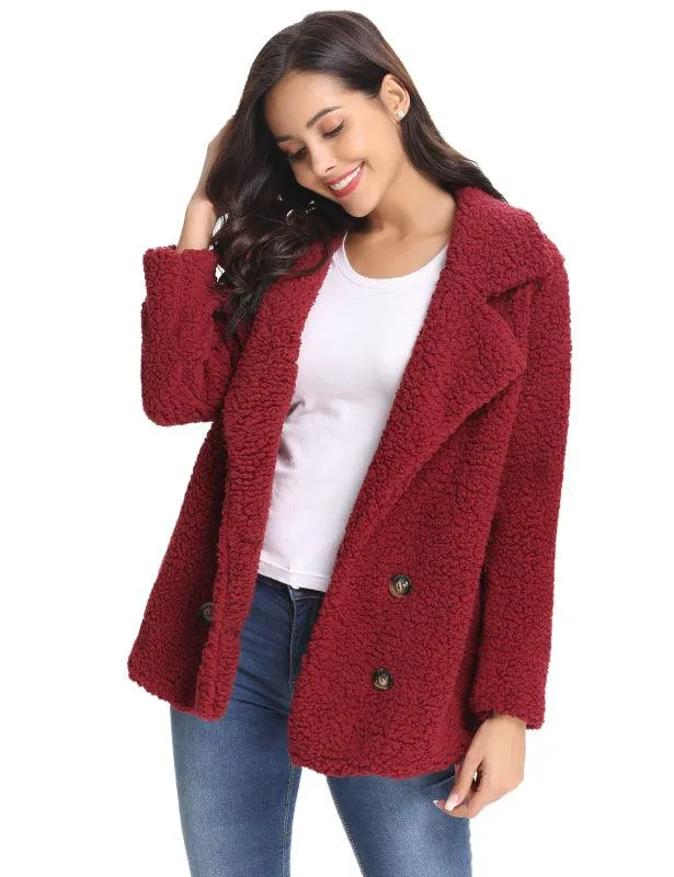 Fashion All-Match Casual Ladies Plush Coat