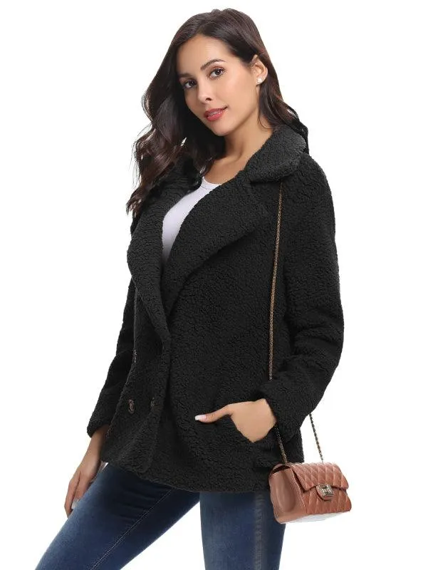 Fashion All-Match Casual Ladies Plush Coat