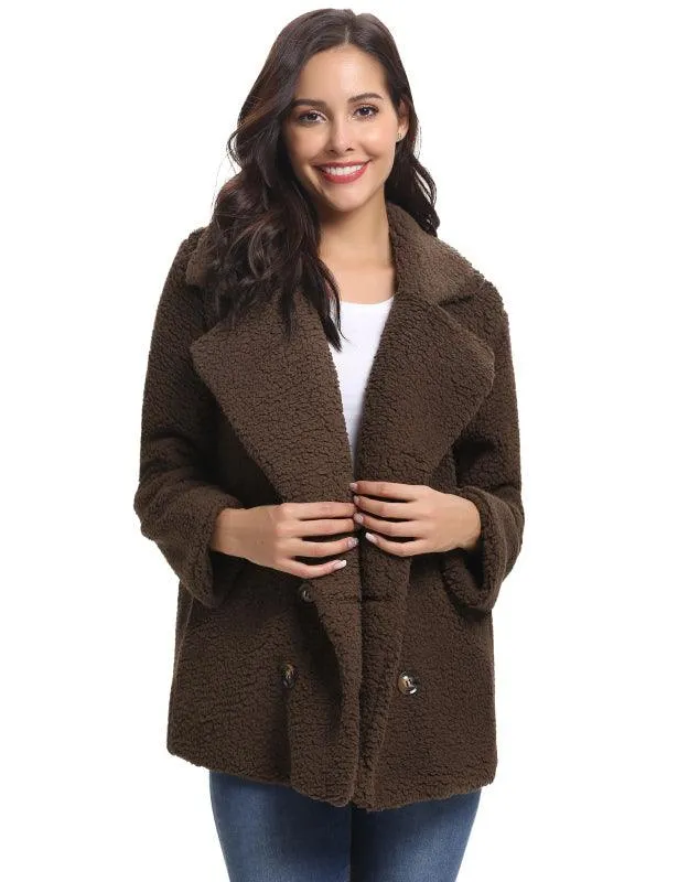 Fashion All-Match Casual Ladies Plush Coat