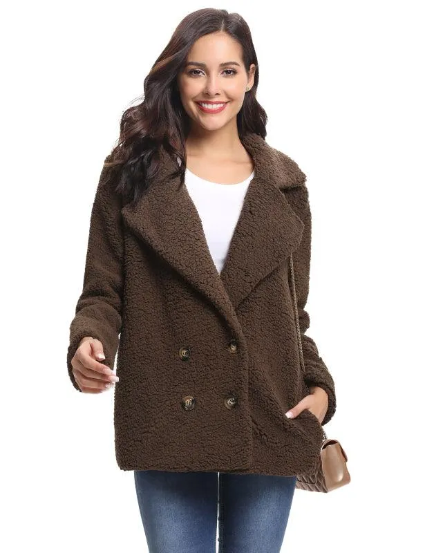 Fashion All-Match Casual Ladies Plush Coat