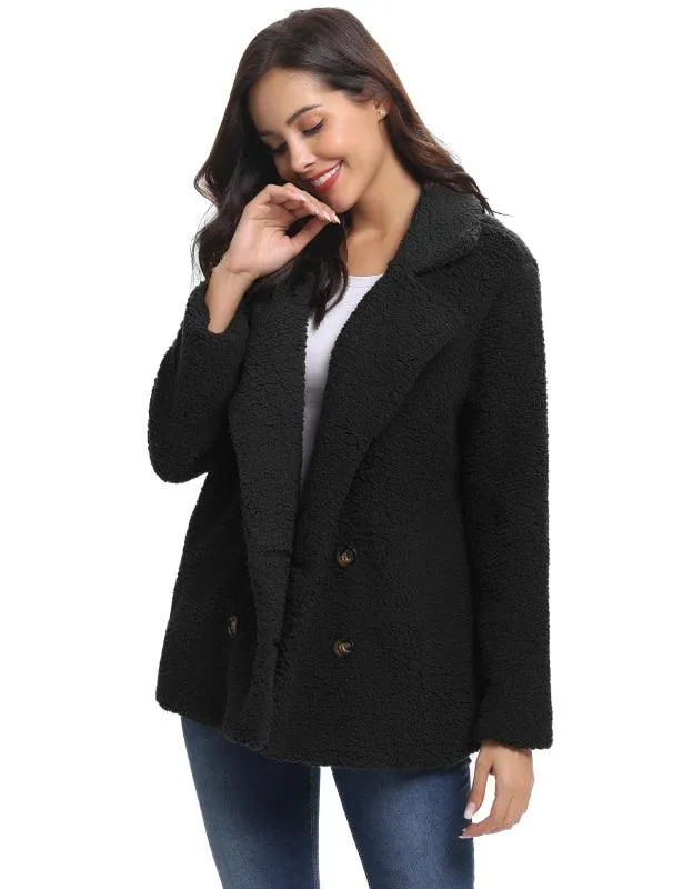 Fashion All-Match Casual Ladies Plush Coat