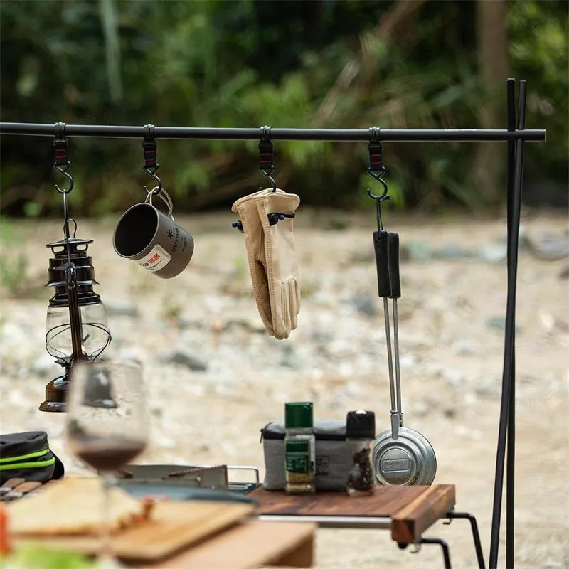 Folding Aluminum Alloy  Camping Rack with hook