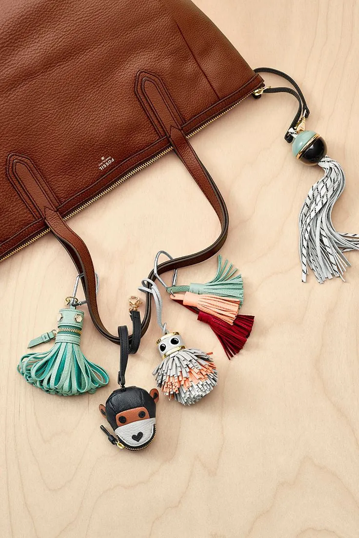 Fossil Monster Tassel Bag Charm