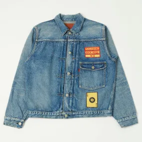 Full Count 2107HA Patched Type I Denim Jacket - 'Dartford' Wash