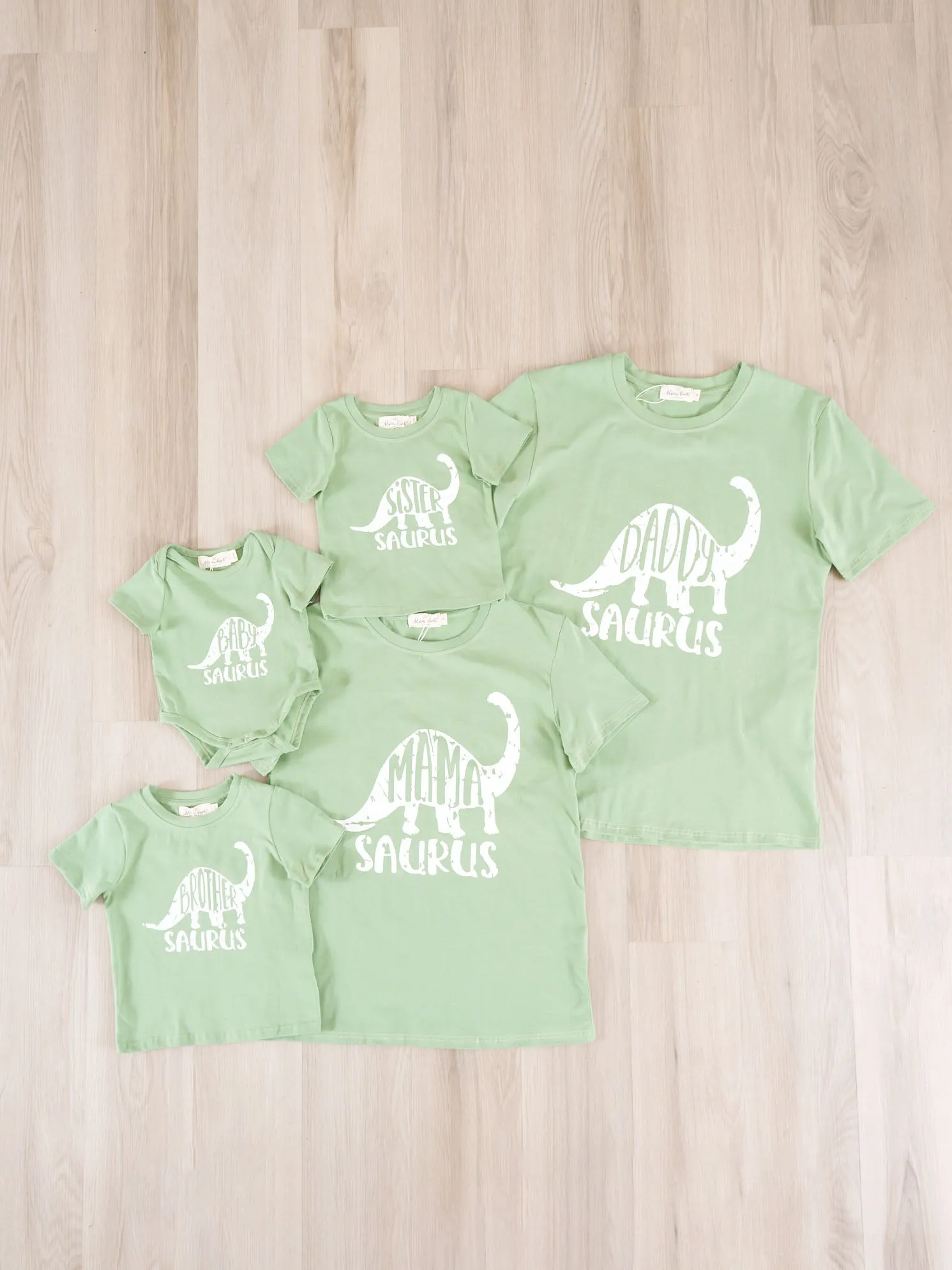 Green Dinosaur Family Shirt