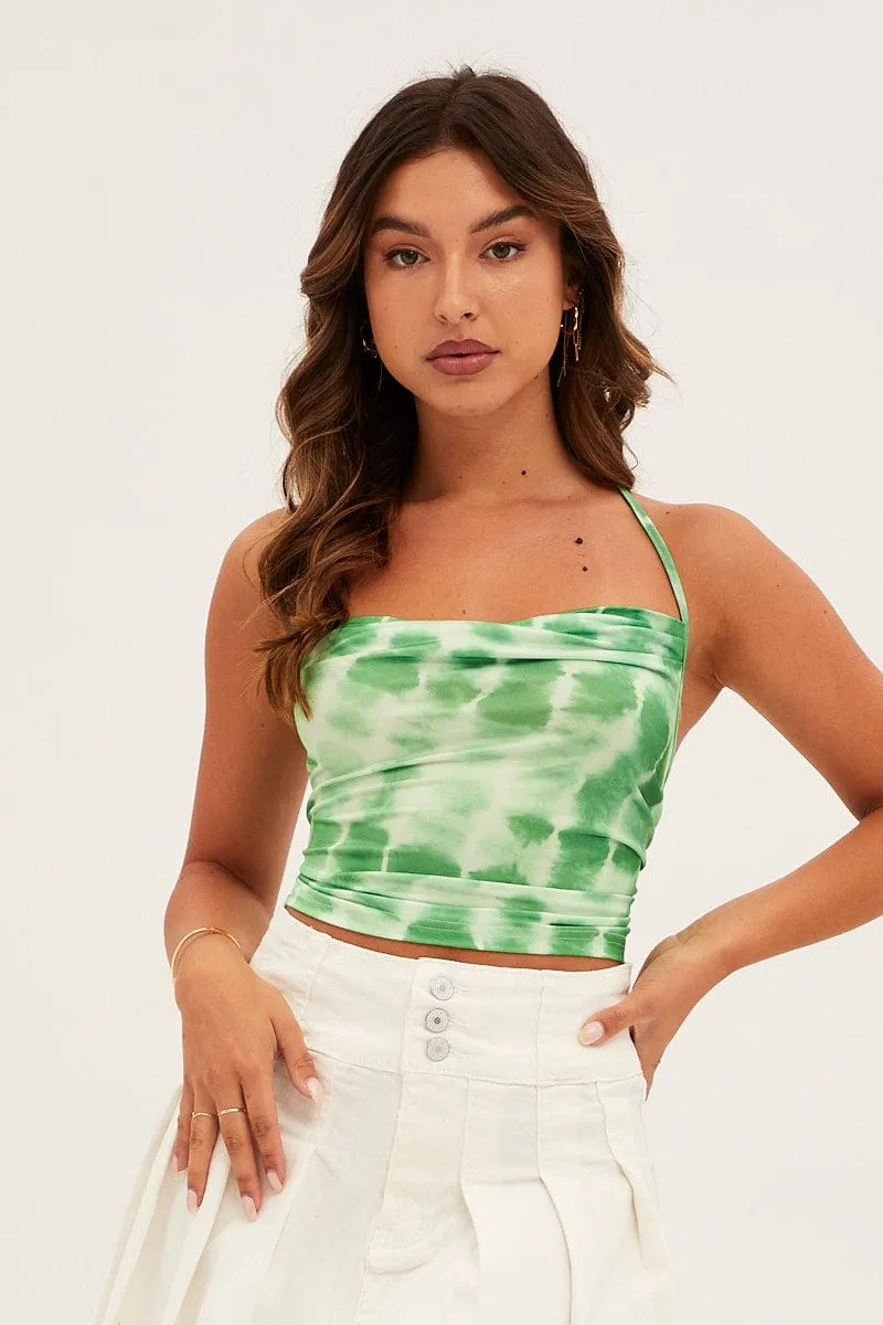 Green Sleeveless Cami Top