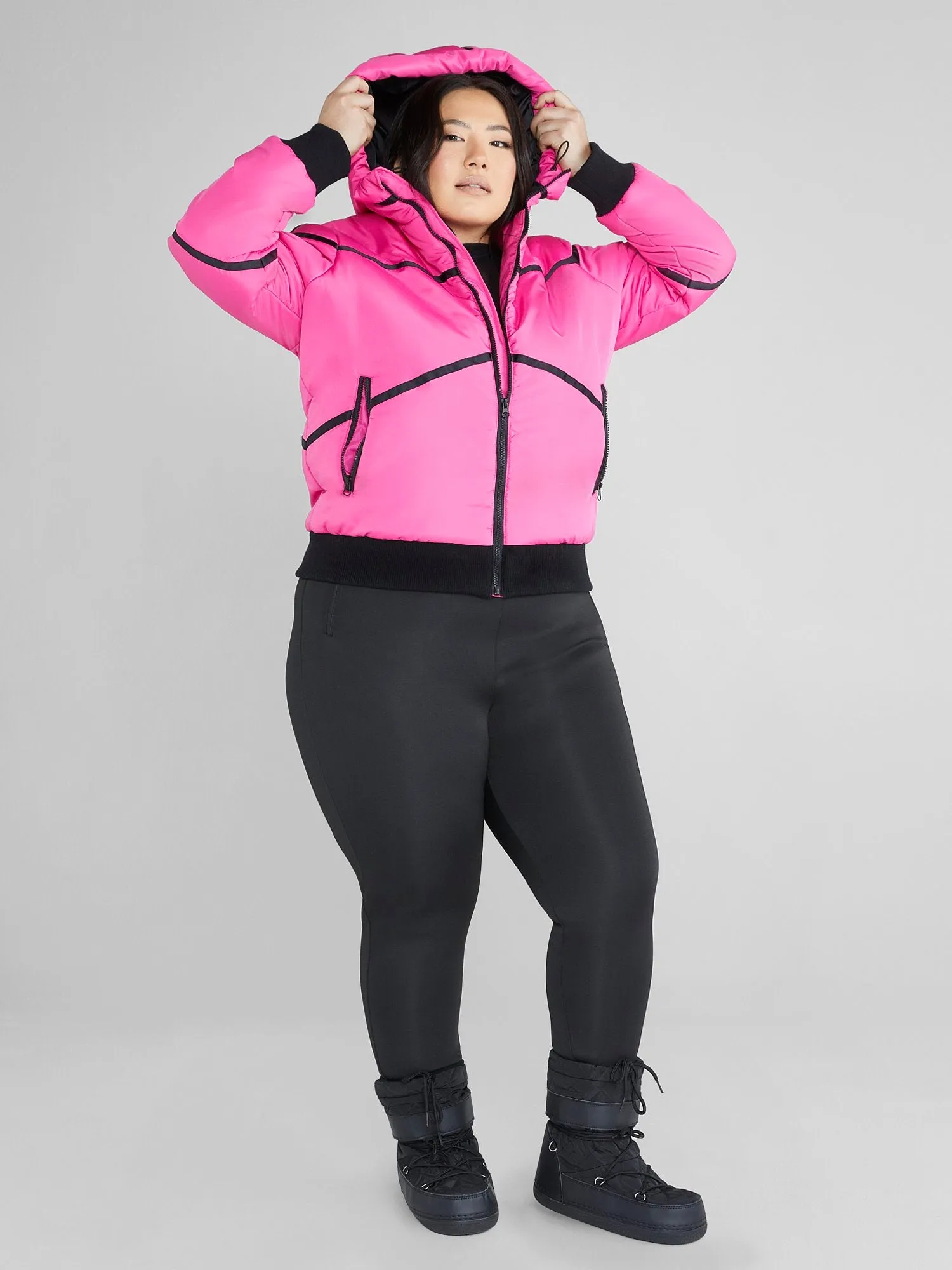 Janika Hooded Ski Puffer Coat