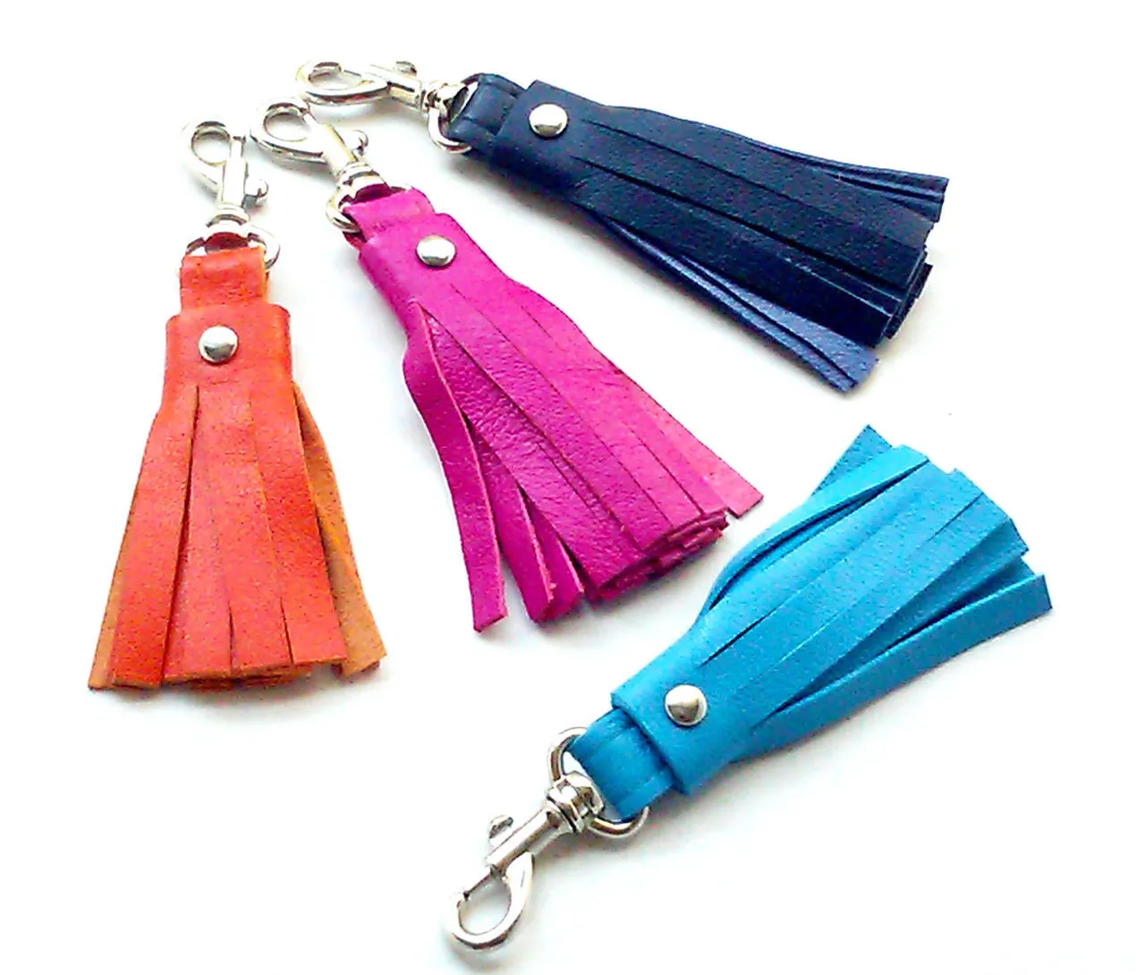 Kate Leather Tassel Key Chain | Key Fob