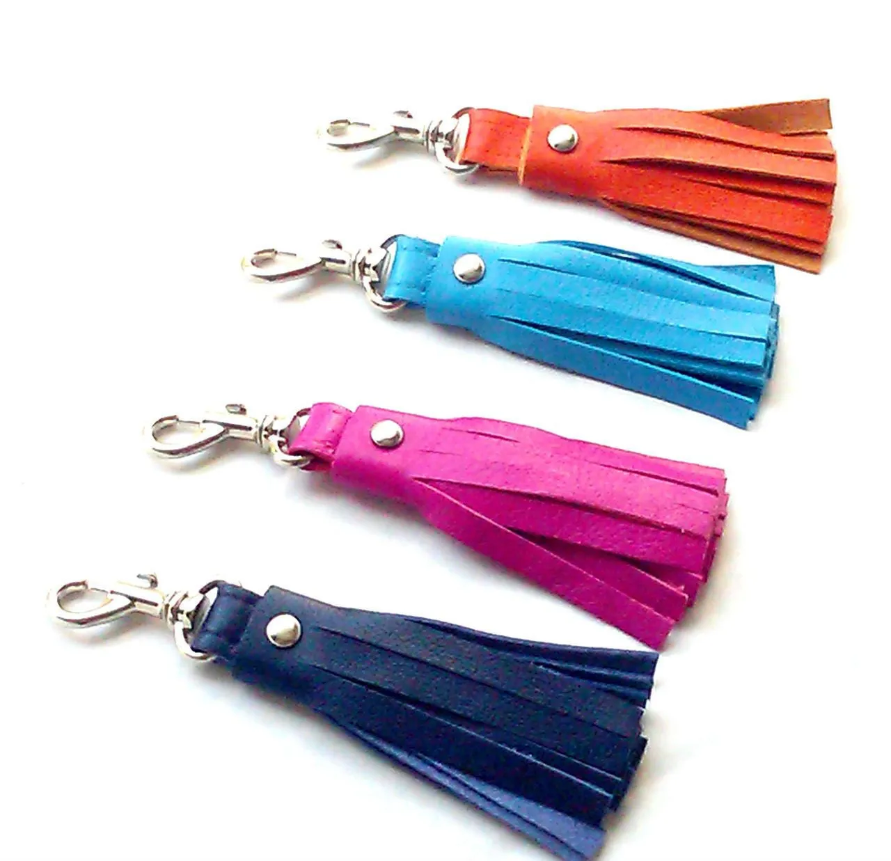 Kate Leather Tassel Key Chain | Key Fob