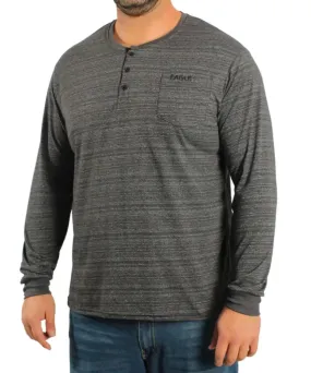 Mens Long Sleeve Space Stripe Tee