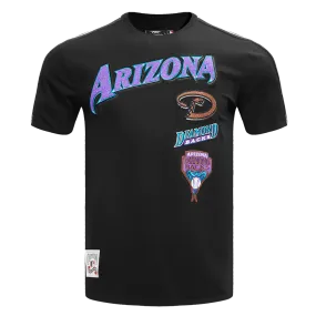 MLB ARIZONA DIAMONDBACKS RETRO CLASSIC MEN'S STRIPED TOP (BLACK)