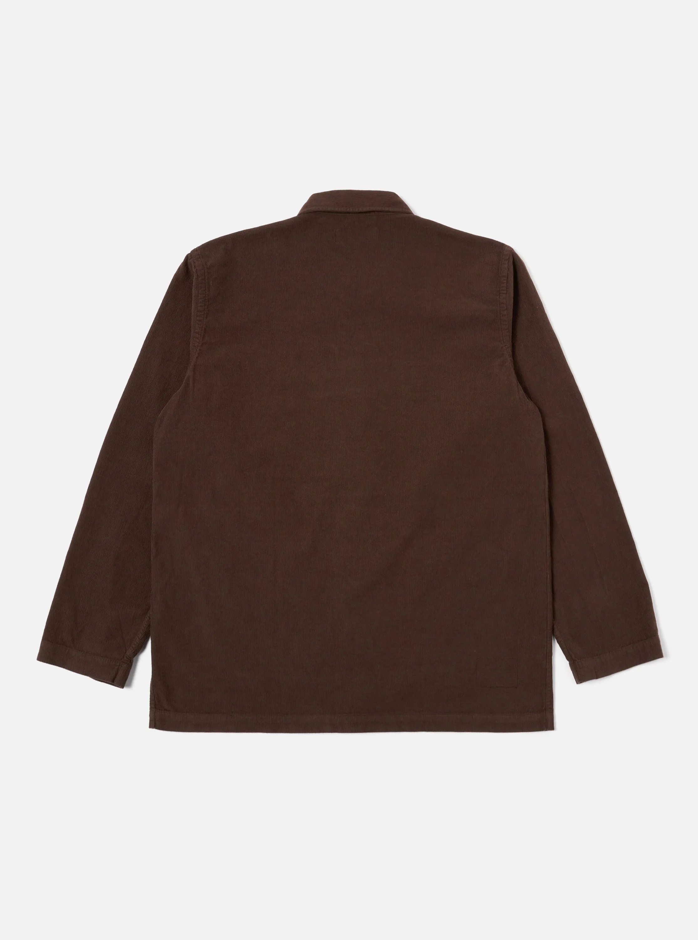 Universal Works Bakers Overshirt in Brown Fine Cord