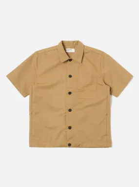 Universal Works Tech Overshirt in Sand Brushed Polytech